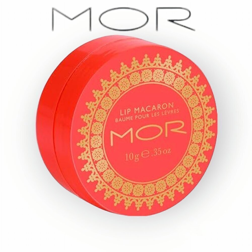 MOR Blood Orange Macaron Lip Balm Nourishing Oils Beeswax Cocoa Butter NWT